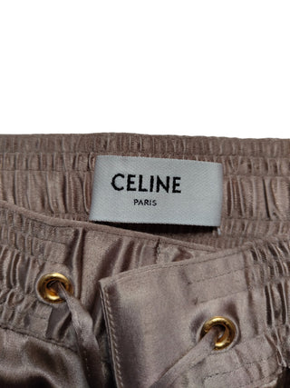 Bronze Shimmering Straight Leg Sweatpants