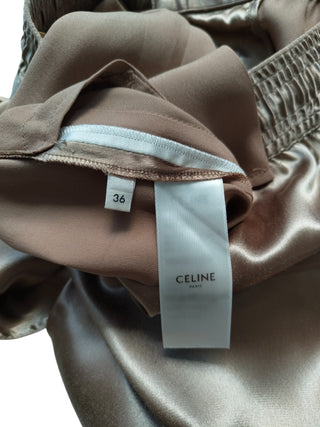 Bronze Shimmering Straight Leg Sweatpants