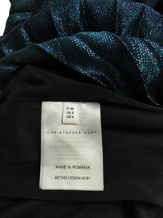 Blue Shimmering Pleated Skirt