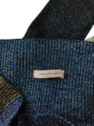 Multi Color Shimmering Woven Top