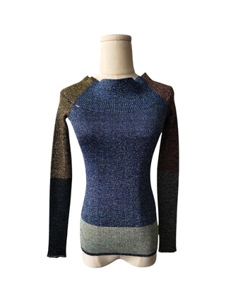 Multi Color Shimmering Woven Top