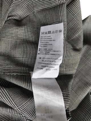 Enfold Green And Checkered Pleated Dress