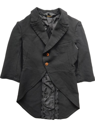 Comme Des Garcons Black Mid Sleeved Cape Jacket With Sparrow Tail Back