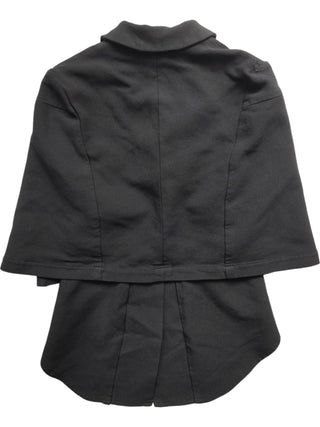 Comme Des Garcons Black Mid Sleeved Cape Jacket With Sparrow Tail Back