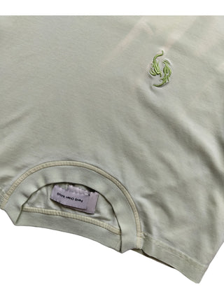 Light Lime Tee With Tie Dye Effect