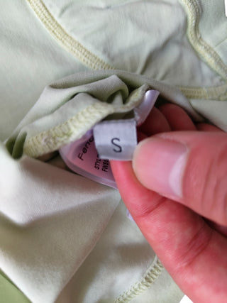 Light Lime Tee With Tie Dye Effect