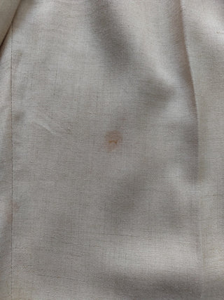 Salmon Pink Linen And Viscose Straight Leg Pants