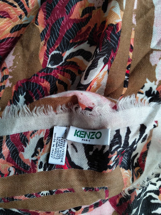 Tiger Print Wool Scarf