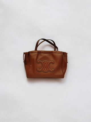 Small Cabas Drawstring Cuir Triomphe In Smooth Calfskin