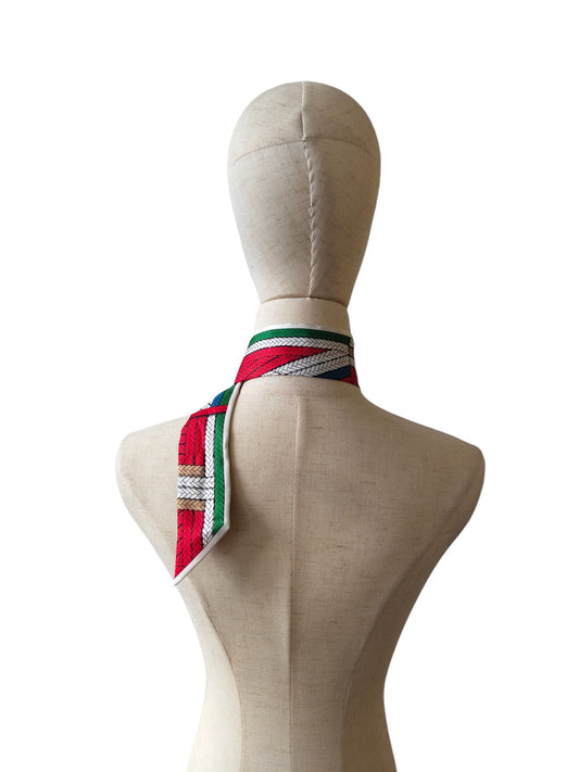 Braid Patterned Twilly Scarf