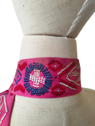 Dark Pink Twilly Scarf