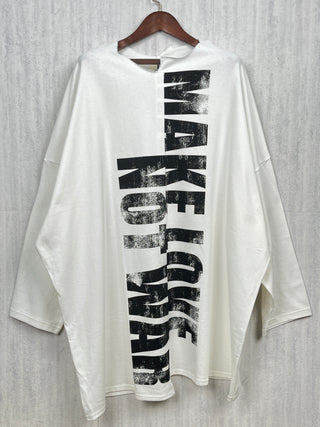 "Make Love Not War" Long Sleeve Graphic T-Shirt