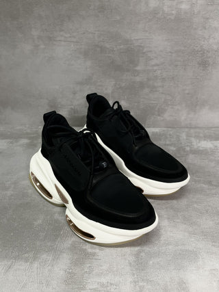 Black With White Platform Sneakers