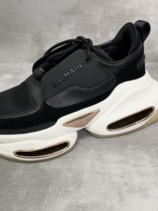 Black With White Platform Sneakers