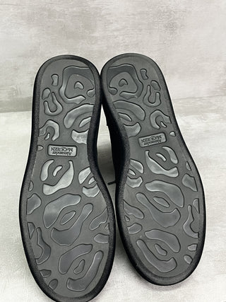 Black Suede Tie Up Boots