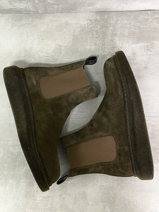 Brown Suede Hybrid Chelsea Boots
