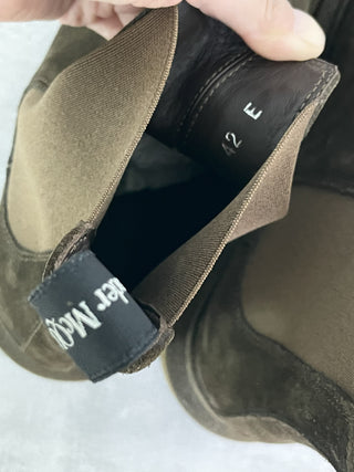 Brown Suede Hybrid Chelsea Boots