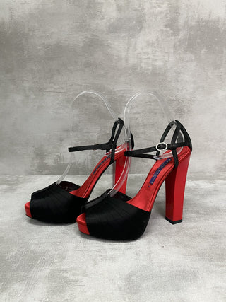 Black 125mm Platform High Heels