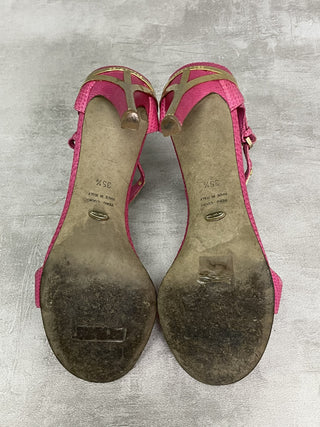 Hot Pink 90mm Open Toes Heels