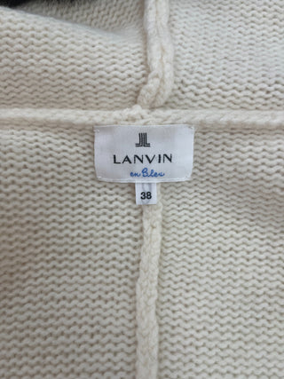 Beige Wool Vestcoat With Hood