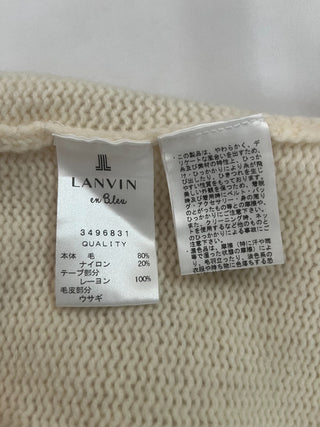 Beige Wool Vestcoat With Hood