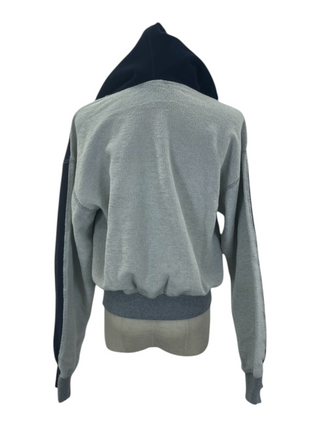 JW Anderson Navy And Beige Cotton Back Hoodie, back