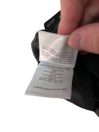 Gucci By Tom Ford Black And Silver Tight Pants With Zipper Ends