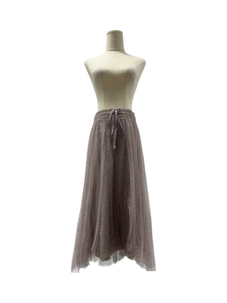 Dusty Pink Polka Dot Tulle Skirt