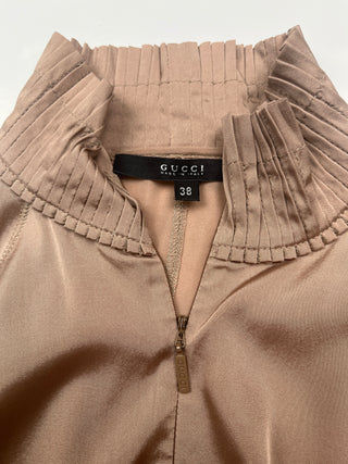 Long Sleeve Ruffle Neck Top