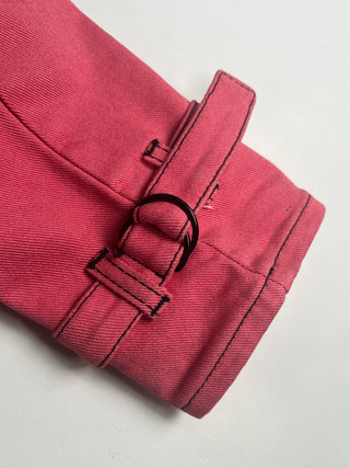 Pink Jeans With Ankle Strap