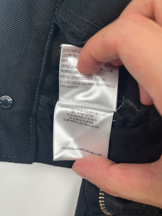 Black Jeans With Silver Gucci Embroidery