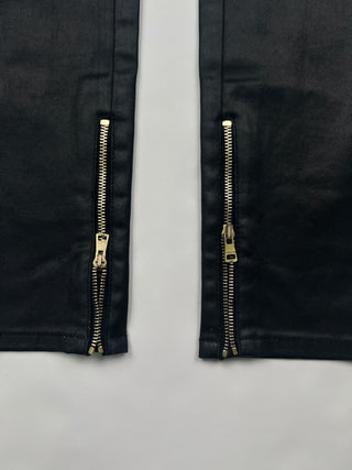 Black Biker Pants