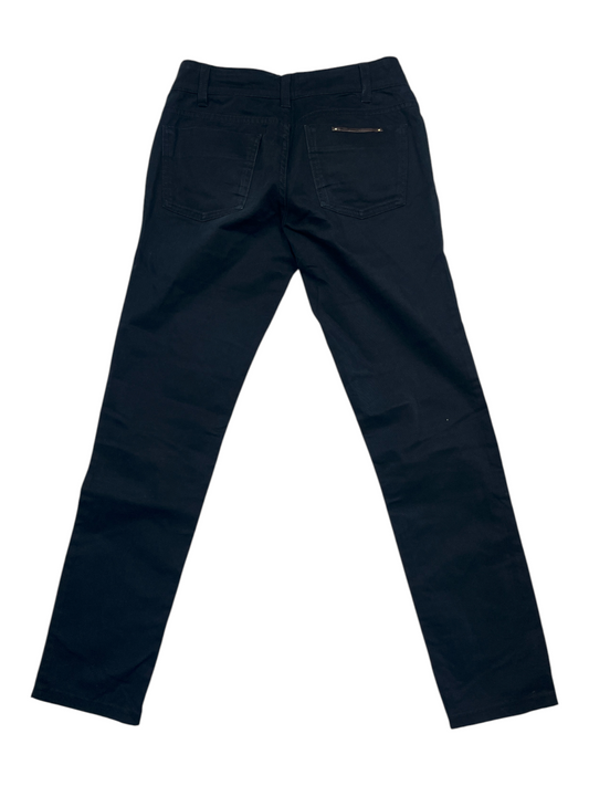 Black Pants With 2 Golden Horsebits And GG Button