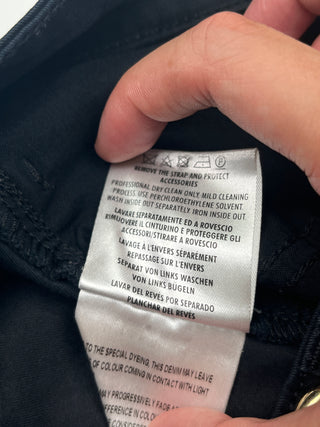 Black Pants With 2 Golden Horsebits And GG Button