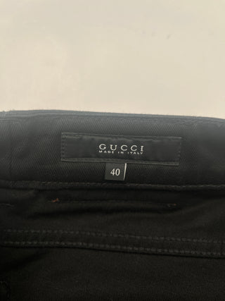 Black Jeans With Lacing At The Bottom