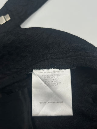 Black Animal Print Bell Bottom Pants