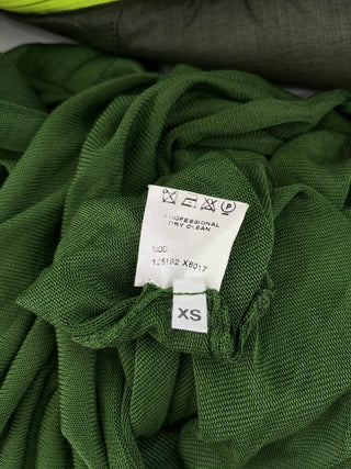 Green Kaftan Pleated Cape