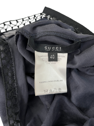 Black Sheer Cotton Blouse