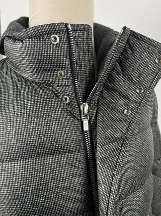Grey Puffer Parka Jacket