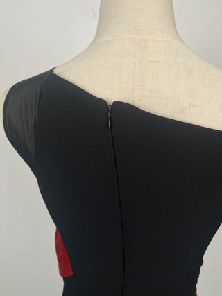 Black Mesh Cocktail Dress