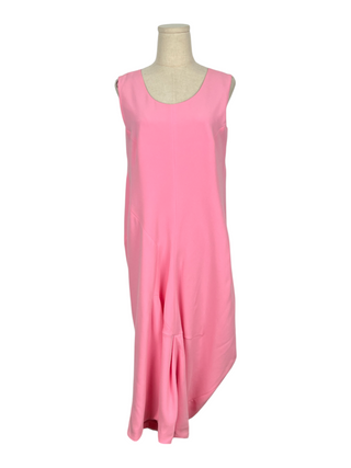 Pink Ankle Length Dress With Balloon End