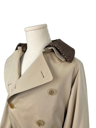 Beige Belted Waist Trench Coat