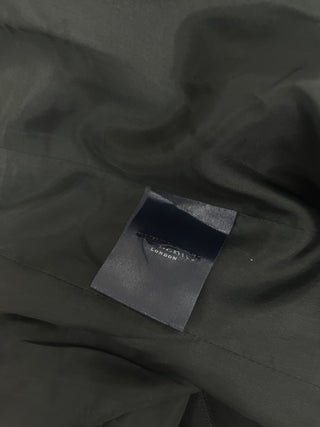 Black Wool Tube Dress With Leather Buckles