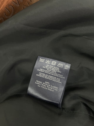 Black Wool Tube Dress With Leather Buckles