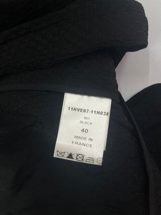 Black Wrapped Top With Gold Buckle