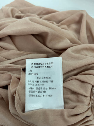 Salmon Open Front Draped Dress