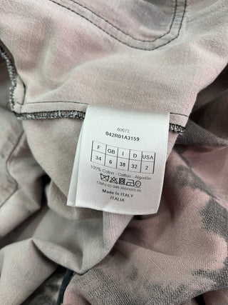 Dirty Pink Tie-Dyed Dress With Signature Logo