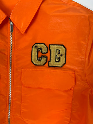 Orange Zip Up Jacket