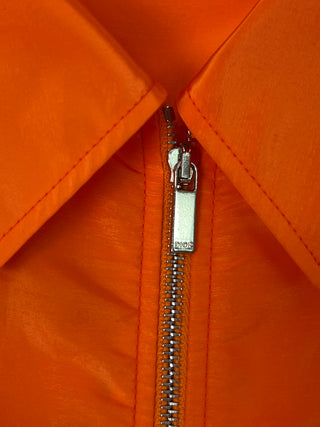 Orange Zip Up Jacket