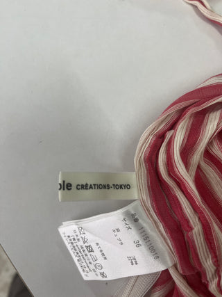 Red Striped Long Sleeve Top